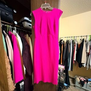 Express Fuchsia Midi Dress